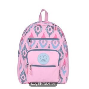 Ivory Ella Pink Tribal Backpack with Padded Straps